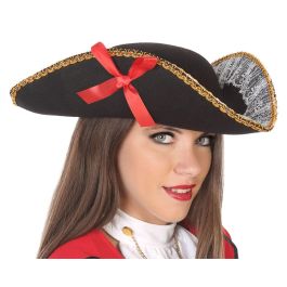 Sombrero Capitán Pirata Negro para Adulto, Accesorio para Fiestas de Disfraces y Carnaval Precio: 2.50000036. SKU: B13TN26FYW