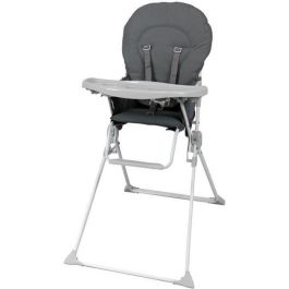Bambisol Trona fija con balda regulable en profundidad, asiento amplio y ajustable, respaldo alto y gran estabilidad, gris