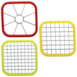 Cook Concept Cortador de Patatas y Manzanas con 3 Cuchillas Intercambiables para Patatas Fritas y Verduras