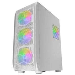 Mars Gaming MC-KX Torre Gaming Premium E-ATX Blanco con 5 Ventiladores ARGB, Sistema CPU Freezer y Cristal Templado