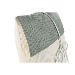 DKD Home Decor Cojin Verde Menta Blanco 45 x 45 x 10 cm