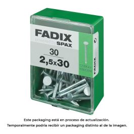 Fadix Clavo de Acero Cabeza Plana Ancha 2.5x30mm - Caja de 30 Unidades
