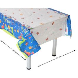 Mantel Plástico Animales Felices Happy Birthday 180x130 cm Precio: 1.49999949. SKU: S1131039