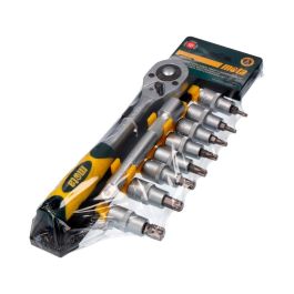 Mota Juego de 10 bocallaves y accesorios 1/2" torx con carraca y prolongación 150mm Ek641