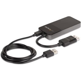 StarTech MST HUB Divisor 3 Puertos DisplayPort 1.4 a 3x DisplayPort, 8K Ultra HD, Alimentado por USB, Compatible con Windows