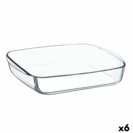 Fuente de Cocina Ô Cuisine Cuadrada 25 x 22 x 5 cm Transparente Vidrio (6 Unidades) Precio: 43.49999973. SKU: S2706921