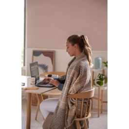 Imetec IME8007403169367 Manta Térmica 180x140 cm - 6 Temperaturas - Tecnología Antisobrecalentamiento Adapto - Lavable