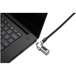 Kensington Candado Fino de Combinación para Portátiles, Seguridad Estándar, Acero al Carbón Negro