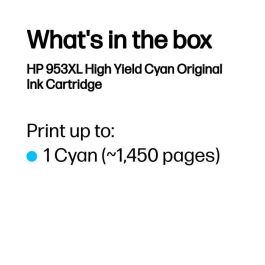 HP Oficejet Pro 7730/8710/8720/8730/8740 Cartucho Cian nº953XL 1450pag