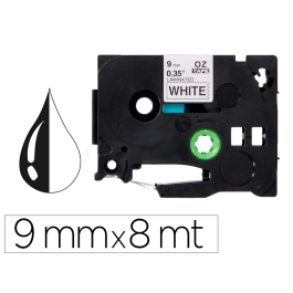 Q-connect Cinta TZE-221 Blanco-Negro 9mm Longitud 8mt Precio: 7.49999987. SKU: B17S8RKJPG