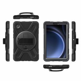 4smarts Funda Rugged Case Grip 540406 para Samsung Galaxy Tab A9, Protección Resistente a Caídas y Rayones, Color Negro