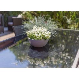 Eda EDA3086960253288 Maceta Jardinera Graphit'Up Redonda para Plantas - Ø 25 cm (3.3 L) - Gris Antracita