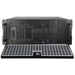 Chieftec UNC-409S-B-OP Estante 4U Negro para Rack ATX/Micro ATX con USB 3.2 y Soporte 2.5/3.5"