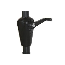 DKD Home Decor Parasol Terraza y Jardín Arena Negro Acero Poliéster Reclinable 280 x 250 x 280 cm
