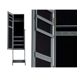 Giftdecor Espejo Joyero con Pie Gris 36x140x36 cm