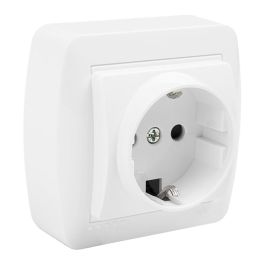 Solera Base bipolar 2P+T T/TL superficie mural 74x72x28mm, 10A 250V, blanco Precio: 3.78999951. SKU: S7906960