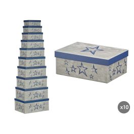 Caja Decorativa Pincello 66 Azul Cartón (2 Unidades)