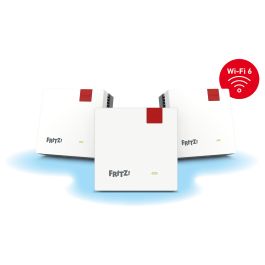 AVM FRITZ!Mesh Set 1600 3-Pack - Sistema de Malla Wi-Fi 6, Doble Banda (2.4 GHz / 5 GHz), 3 Dispositivos, Rojo/Blanco Precio: 258.50000044. SKU: B1HB7NF33W