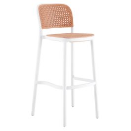 Taburete DKD Home Decor Blanco Marron 51 x 103 x 48 cm (4 Unidades) Precio: 252.58999986. SKU: B1E2JFFVBJ