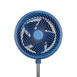 Daewoo Ventilador de Mesa 30 cm (12") High Speed 90W, Base Redonda, Azul