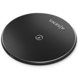 Aisens Base de Carga Inalámbrica ASCH-15W1WC058-BK 15W USB-C Negro para Móvil Qi