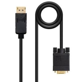 Nanocable 10.15.4402 Cable Conversor DisplayPort Macho a VGA Macho, 1920x1200@60Hz, 2m, Negro, Conectores Oro 24K, Compatible DP 1.2a Precio: 10.89. SKU: S0231821