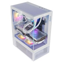 XPG Invader X Mini Caja PC Midi Tower Blanca ATX con 5 Ventiladores ARGB