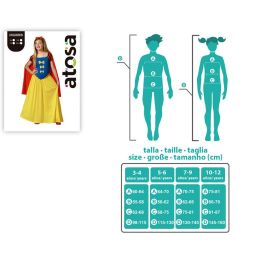 Disfraz Princesa De Cuento Niña Infantil Con Capa 7-9 Años