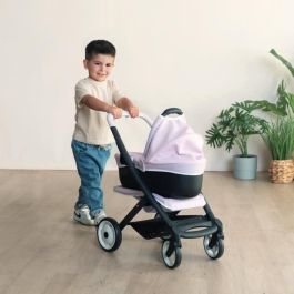 Smoby Coche de Muñecas Combi con Capazo Rosa - 64x54.5x38.5 cm