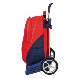 Mochila Escolar con Ruedas RFEF Rojo Azul (32 x 44 x 16 cm)