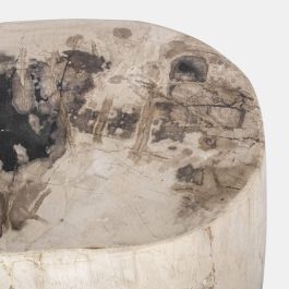 DKD Home Decor Mesita Auxiliar Balines Negro Blanco 26 x 45 x 30 cm