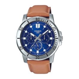 Reloj Hombre Casio DIVER MULTIFUCTION STEEL, TAN BROWN LEATHER - BLUE Beige (Ø 45 mm) Precio: 127.50000021. SKU: S7233963