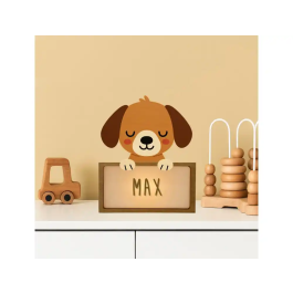 Wondee Lámpara Quitamiedos Personalizable Perro para Niños con Nombre, Luz Nocturna de Madera Sostenible y Carga USB-C Precio: 35.50000003. SKU: B1CF2C5BQZ