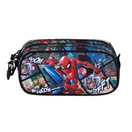 Marvel Spiderman Estuche Portatodo Trick FAN 2.2 Panels con 3 Compartimentos, Ripstop, Multicolor Marvel Spiderman Estuche Portatodo Trick FAN 2.2 Panels con 3 Compartimentos, Ripstop, Multicolor