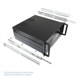 TooQ RACK-406N-USB3 Armario Rack 19" 4U de Pared ATX, 2x USB 3.0, Ventiladores, Acero, Negro con Cerradura