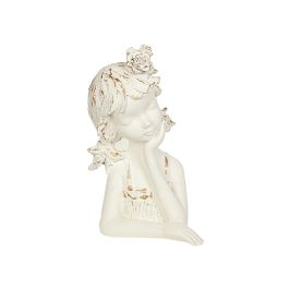 Busto Romimex Blanco Resina Niña 17 x 29 x 16 cm