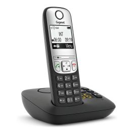 Gigaset Teléfono Inalámbrico DECT/Analógico A690A, Contestador Automático, Altavoz, Negro