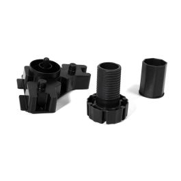 JUYPAL Pata de Mueble de Cocina Octo+ Regulable 85-110cm Negro con Triángulo Extensión Montaje Tetón 13mm Pack 4 Unidades