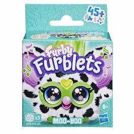 Hasbro Furblet Moo Figura Electrónica Mini Juguete Musical con Clip Llavero Reproduce Más de 45 Melodías K-pop Idioma Furbish
