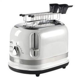 Ariete 149/01 Tostador Moderna 2 Ranuras Blanco con Pinzas, Descongelado y Recalentado