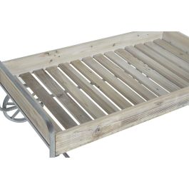 DKD Home Decor Carro Vintage 67 x 46 x 110 cm Gris Natural Abeto Metal