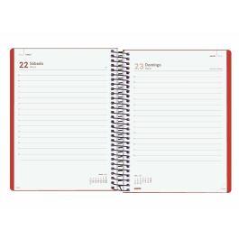 Agenda Finocam MY E10 Rojo A5 15,5 x 21,2 cm 2025