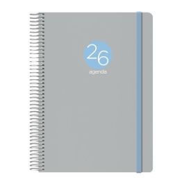 Dohe Agenda Anual Memphis Espiral 15x21 cm Cierre Goma Gris 2026 Precio: 12.50000059. SKU: S8404154