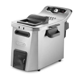 Delonghi Freidora Eléctrica Semiprofesional PremiumFry F44532CZ Acero Inoxidable - 5L, 1.5kg Patatas