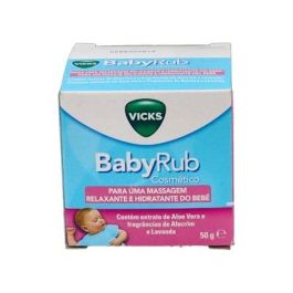 Vicks Babyrub 50Gr. Bálsamo Hidratante y Relajante para Bebés desde 6 Meses con Aloe Vera, Romero y Lavanda Precio: 12.50000059. SKU: B16A4AFRER