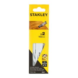 Stanley Sta21192-xj Hojas para sierra sable 15,2 cm, corte fino, para madera y madera con clavos, pack 2 unidades