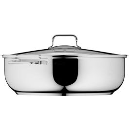 WMF Bräter con Tapa de Cristal y Termómetro para Cocina