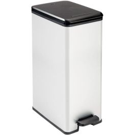 Curver CUR3253922340304 Papelera Slim Bin 40L, Ahorro Espacio, Gris Metalizado, 40x25x61 cm Precio: 62.50000053. SKU: B1FX57RKQE