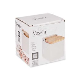 Salero Blanco Cuadrado Con Tapa Vessia 10X10CM (24 Unidades) Salero Blanco Cuadrado Con Tapa Vessia 10X10CM (24 Unidades)