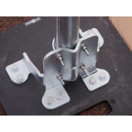 Next Green HD 60 Soporte de Techo y Suelo para Tubos de Acero Ø 60mm | Ideal Cajas Carga, Garajes | Entrada Cable 360°